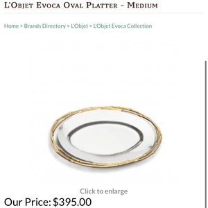 L’Objet Silver and gold serving platter